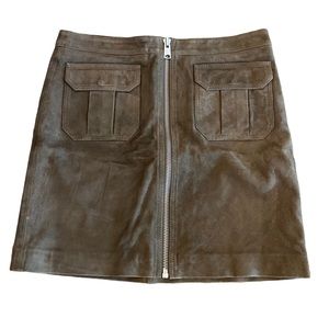 All Saints Brown Mini Skirt